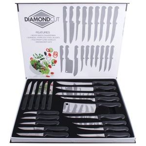 19PC Cutlery Set in Color Magnetic Closure Box
